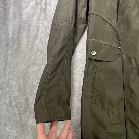 Laundry by Shelli Segal Coat Rainwear Camo Green SZ L - Picture 3 of 13